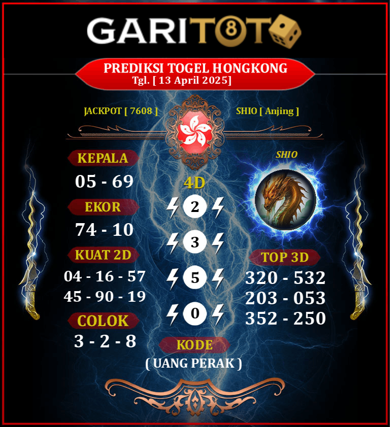 Prediksi GARITOTO Syair HK 13 APRIL 2025 dari Singleng yang Terpercaya.