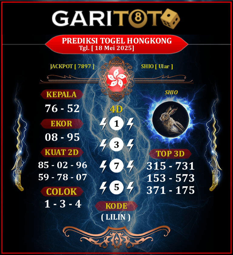 Prediksi GARITOTO Syair HK 18 MEI 2025 Rumbai Bukit yang Terpercaya.